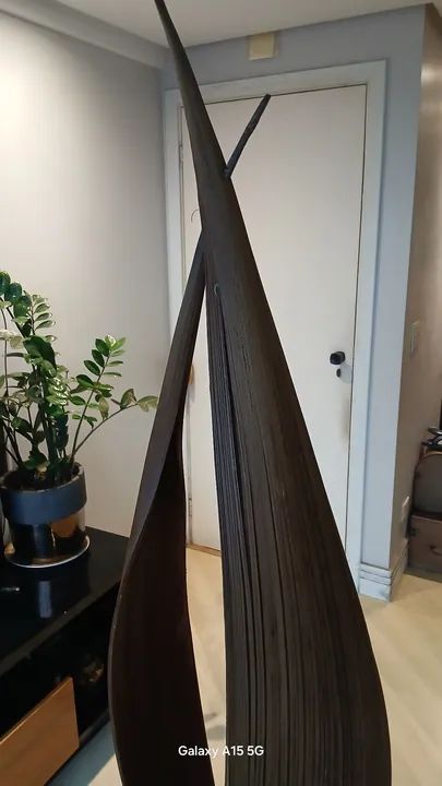 Luminária de chão em Madeira - Estilo Tropical - Foto 3