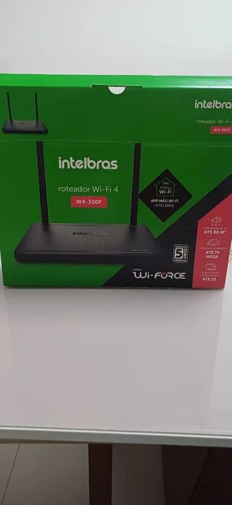 Roteador Intelbras Wi-Fi 4 W4-300F - Novo
