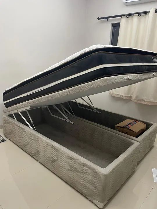 Cama box queen com baú  - Foto 2