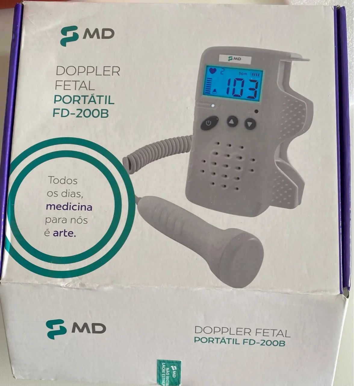 Sonar de Batimento Fetal Digital Portátil MD FD 200B - Foto 3