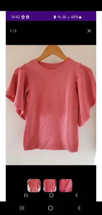 Blusa de fio Rosa 
