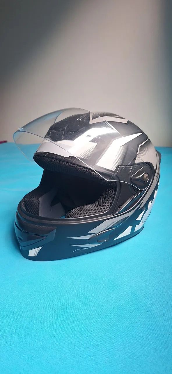 Capacete Fechado Para Moto Mixs Mx2 Storm Pro Tork tamanho 58