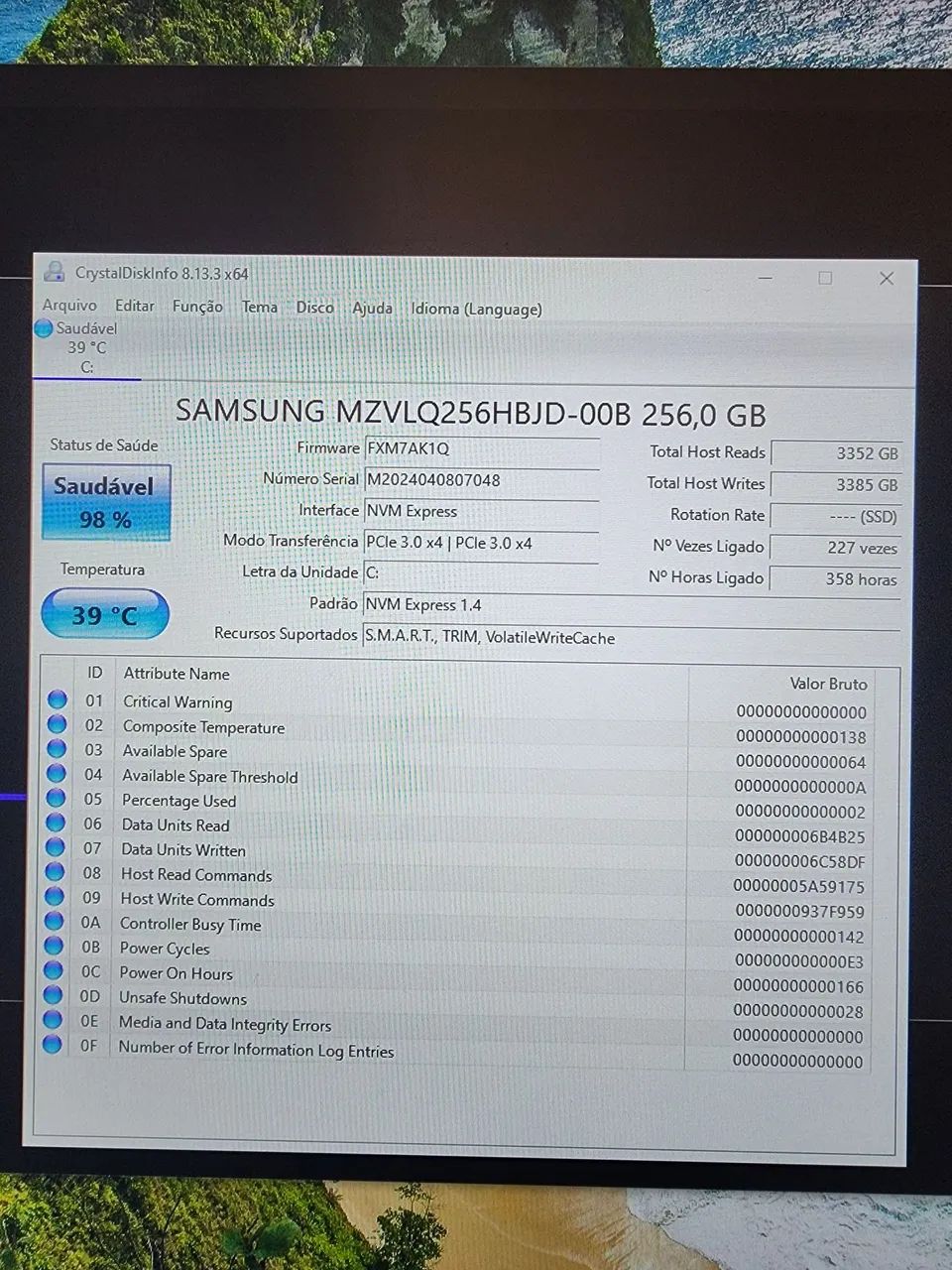 SSD NVMe Samsung 256GB - Foto 5
