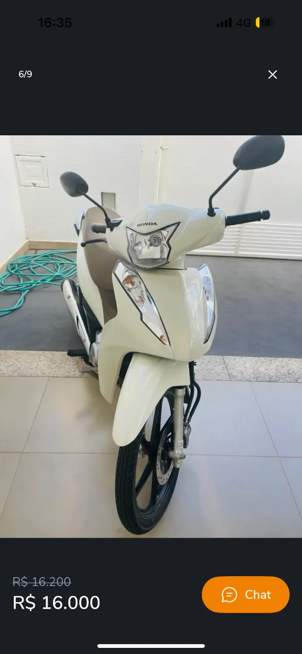 Biz 2019- 125 flex branco pérola, banco caramelo 