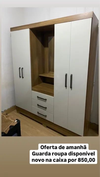 Guarda-Roupa de Casal Novo na Caixa