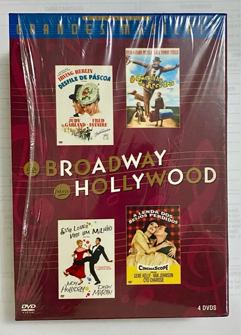 4 DVDs Grandes Musicais da Broadway para Hollywood com luva - Foto 6
