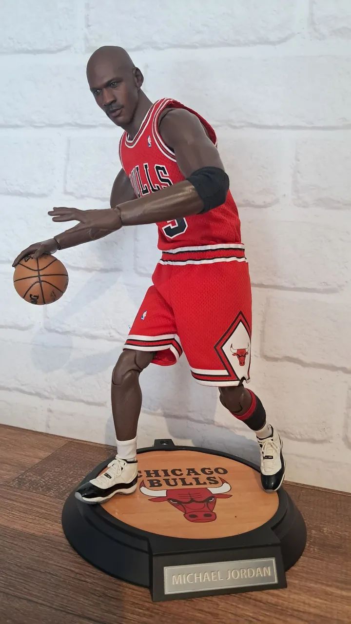Michael Jordan 1/6 Enterbay Series 1 Home Red Completo - Foto 2