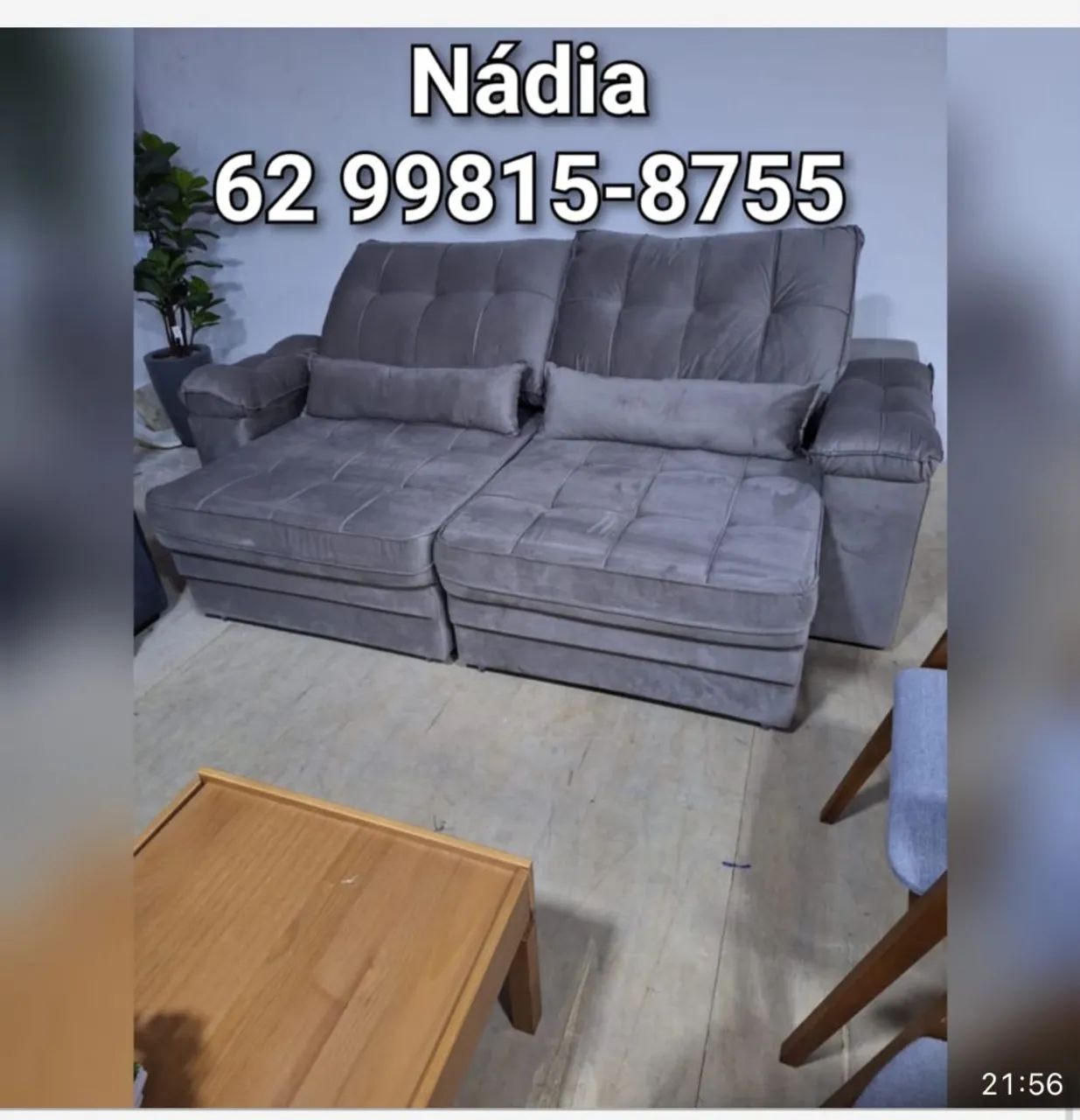 Sofá retrátil 2.20 na promoção 
