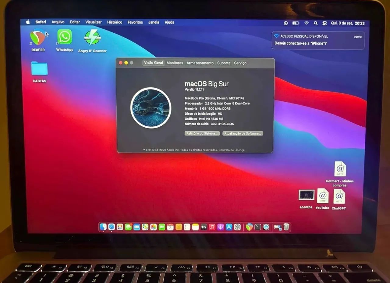 MacBook Pro 2014 8GB 500GB i5 dual core  - Foto 3
