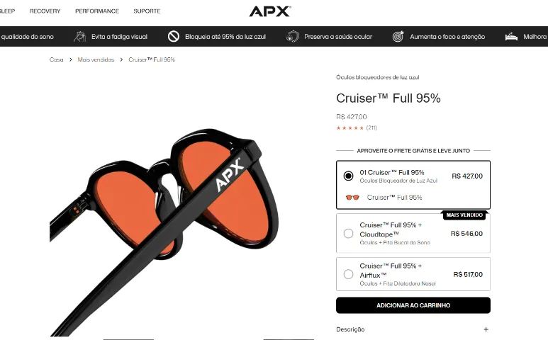 Óculos Bloqueador de Luz azul - APX  - Foto 4