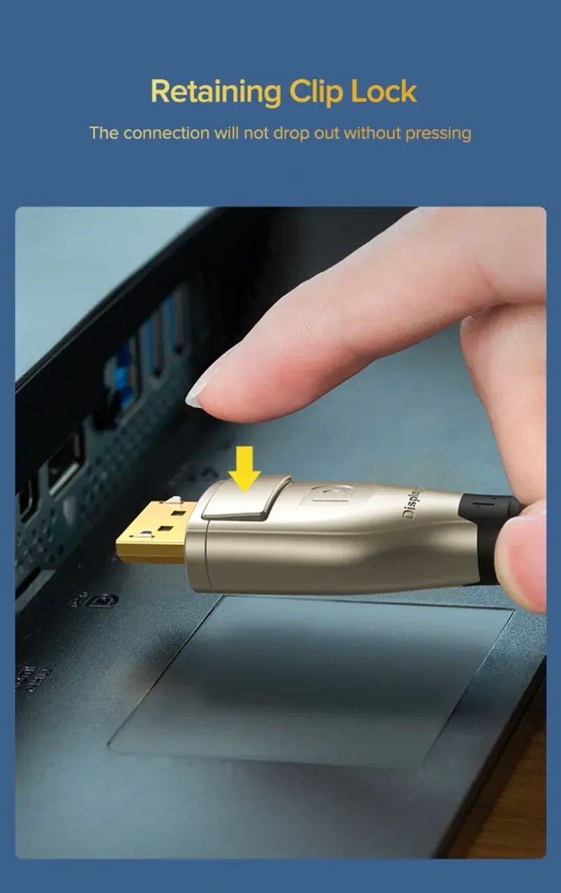 cabo displayport 1metro - Foto 4