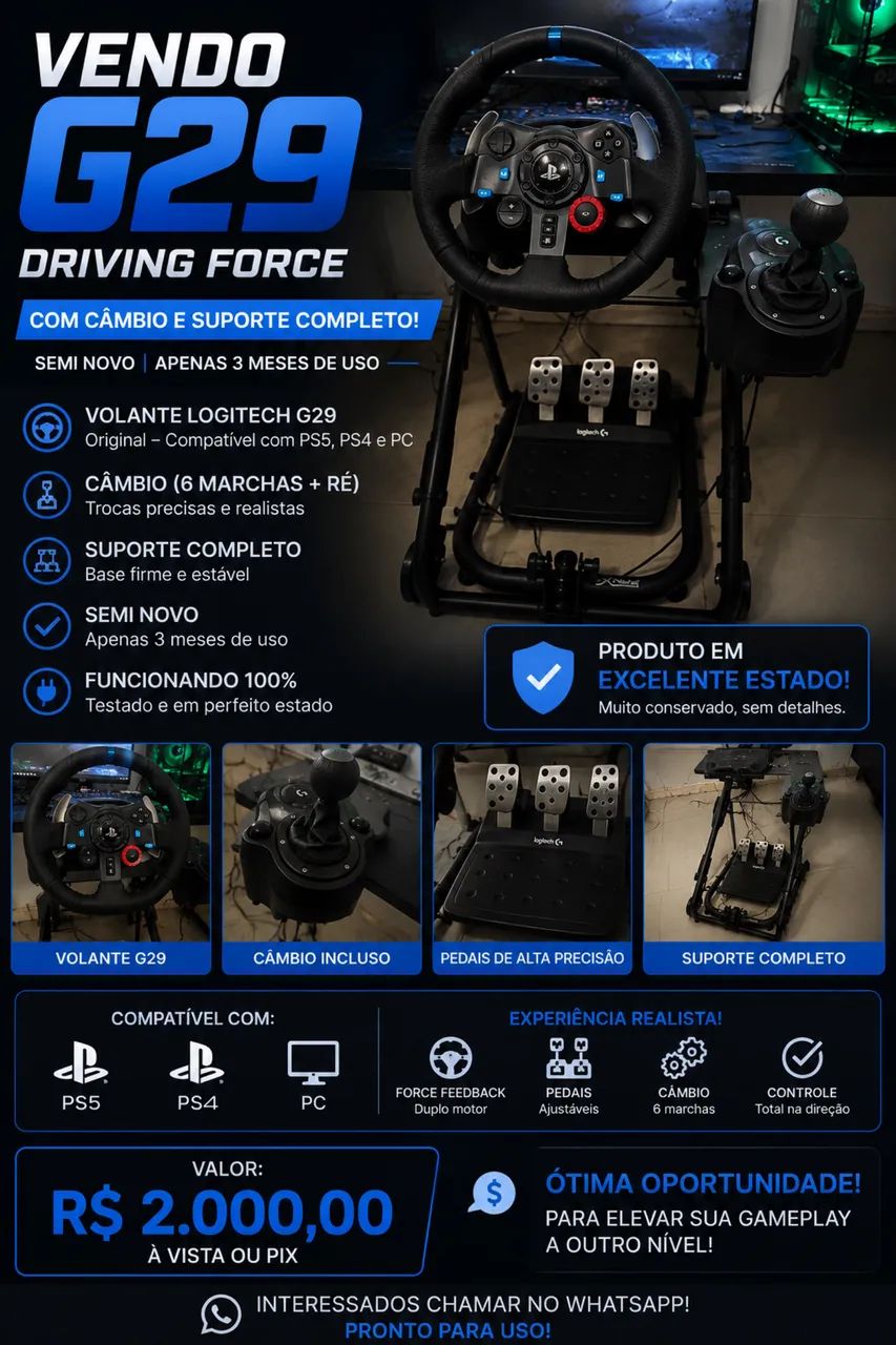 Volante G29 - Foto 3