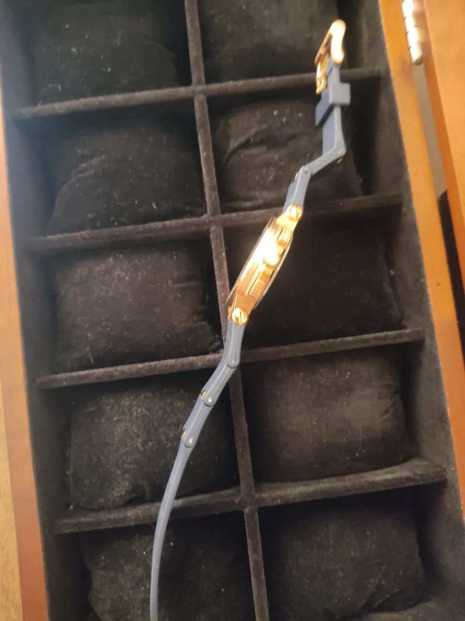 Relógio BULGARI DIAGONO CRONOGRAFO, quartz com pulseira Azul - Foto 5