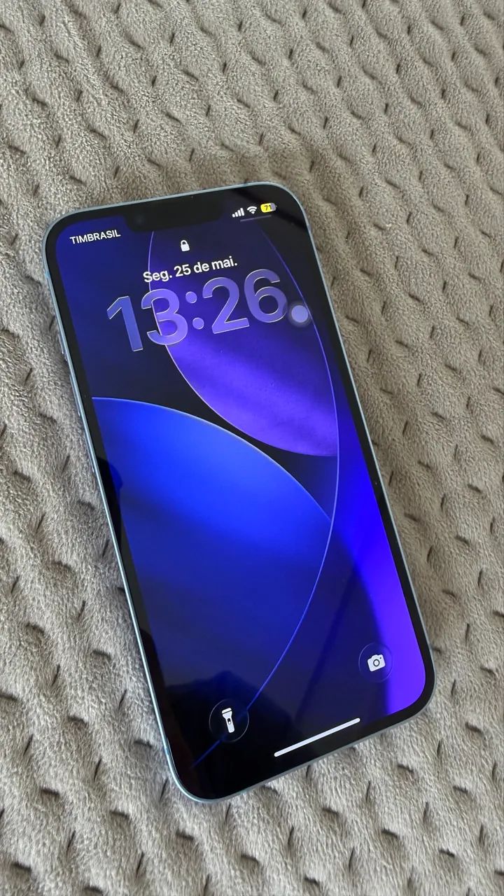 Vendo Iphone 14 Azul, 128 GB em perfeito estado de conservação - Foto 5