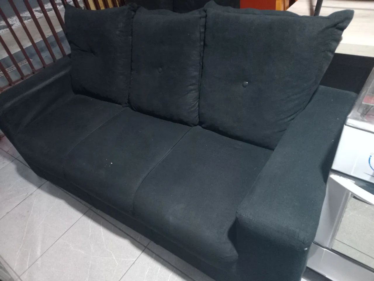 Sofá 2 e 3 lugares em bom estado. (Entrego) - Foto 3