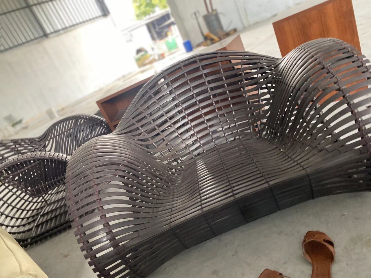 Jogo de poltronas e mesa pra área externa