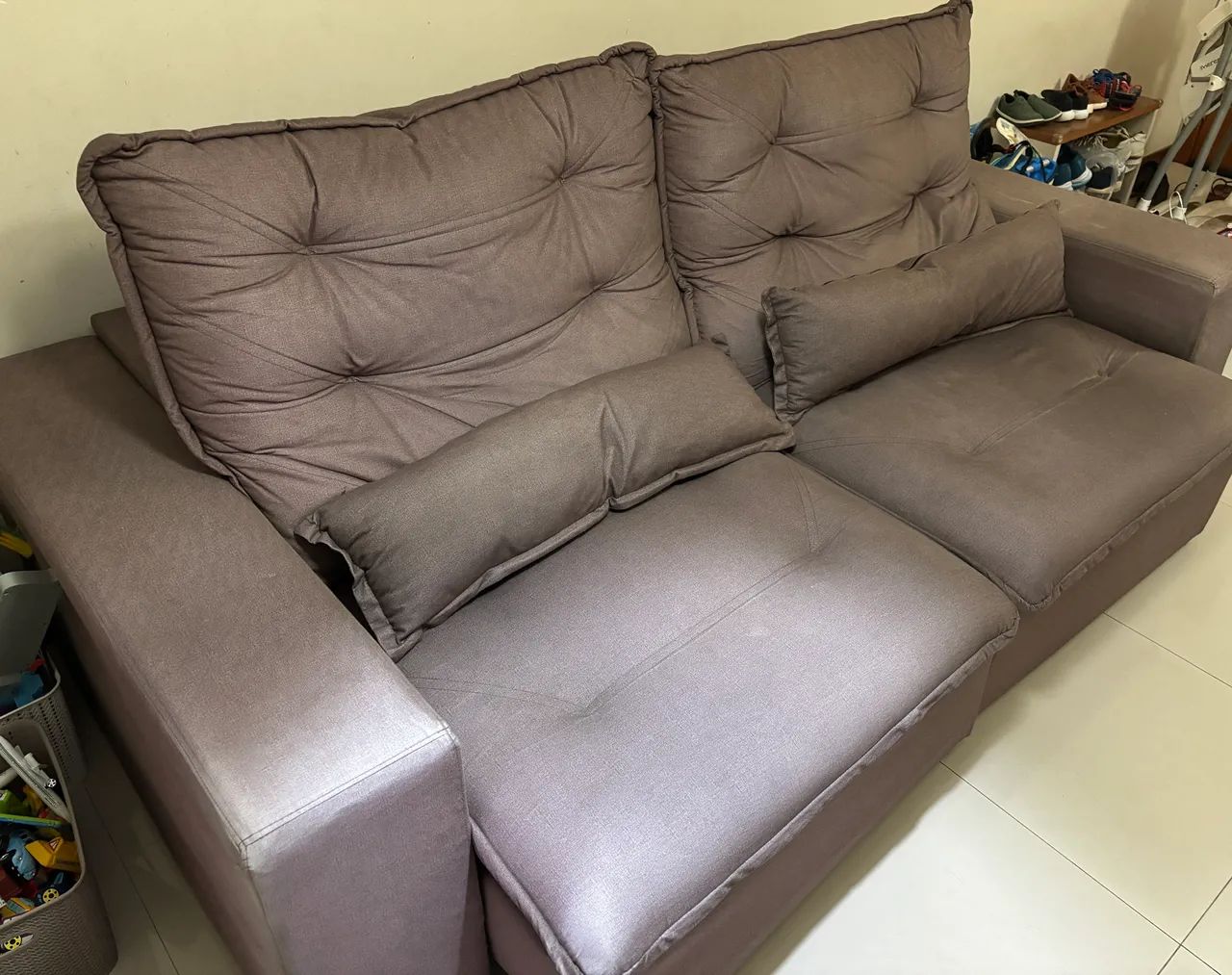 Sofa retrátil - 3 lugares- 2,35m  - Foto 2