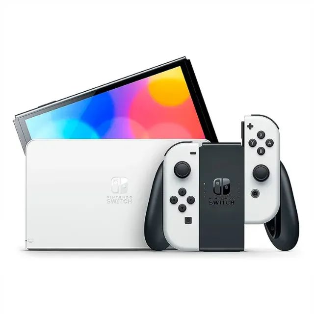CONSOLE NINTENDO SWITCH 64GB OLED 7.0 - BRANCO/PRETO - Consoles de