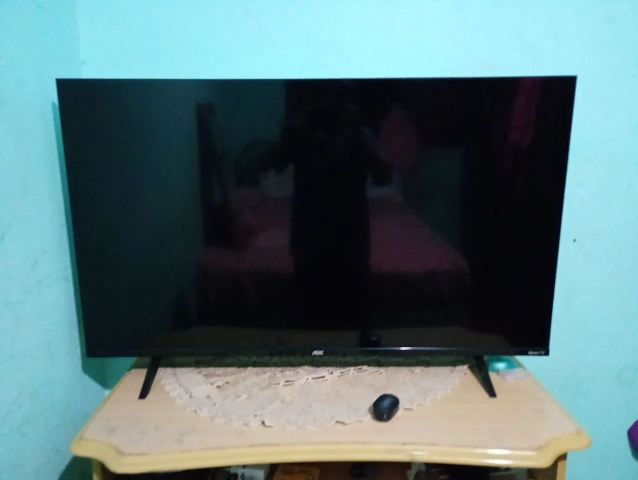 tv AOC roku 43 polegadas vem nela apenas Pix oud dinheiro não faço pelo aplicativo 