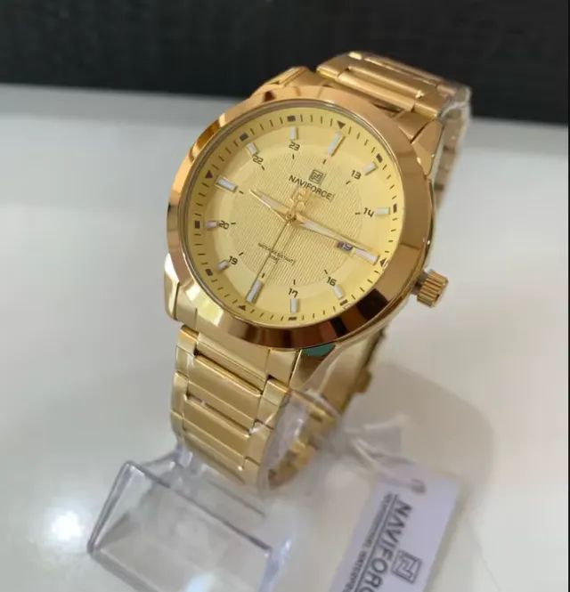 Relógio Naviforce Dourado ORIGINAL