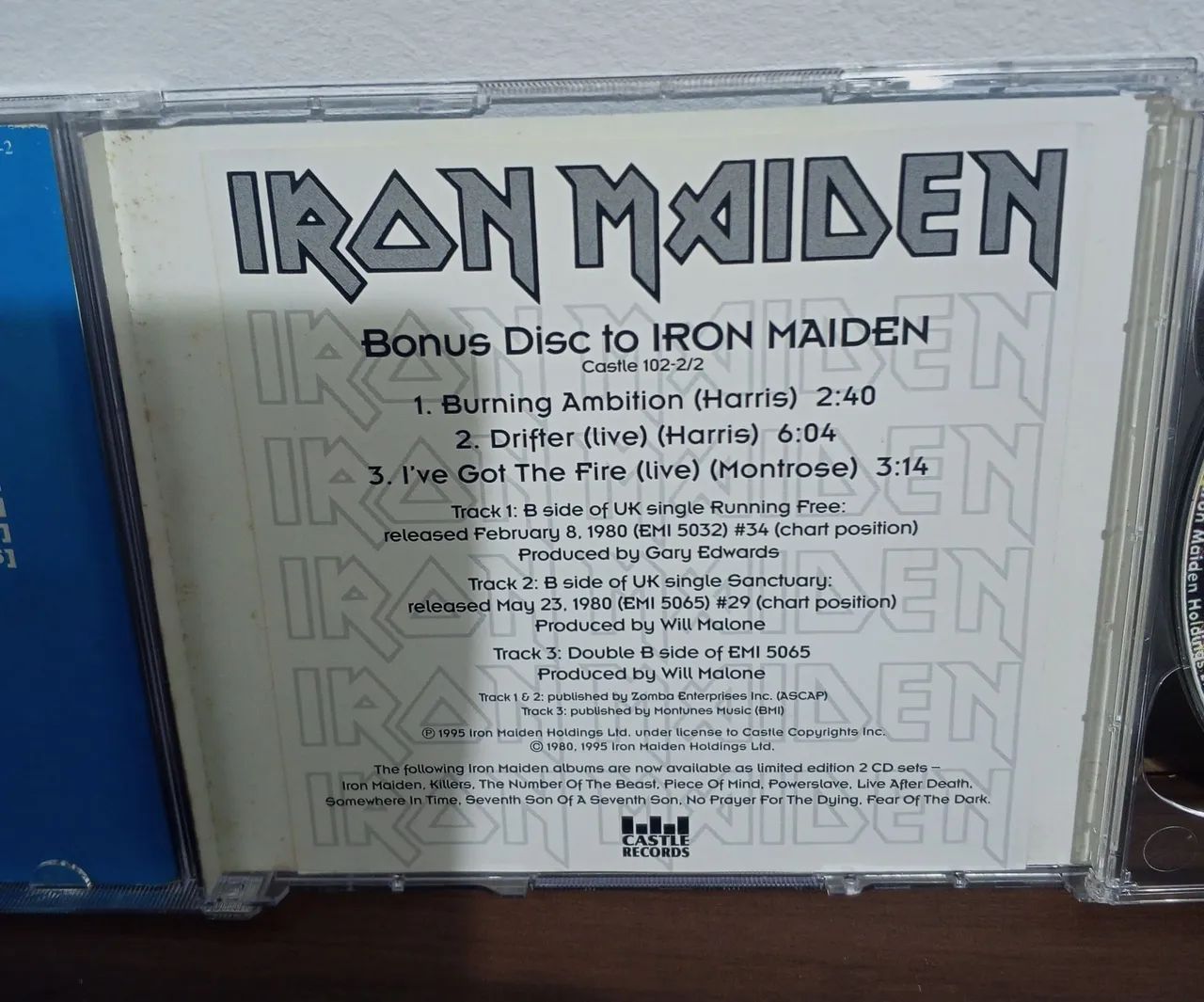 Cd Iron Maiden - Iron Maiden - Duplo - Castle - Importado - Raro - Usado  - Foto 5