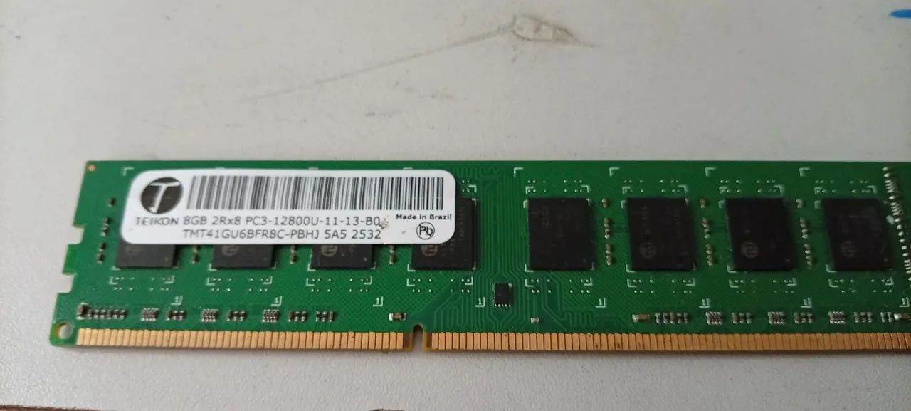 Memória ram ddr3 8gb no estado