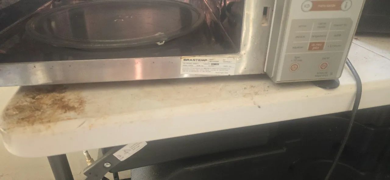 Micro-ondas brastemp inox