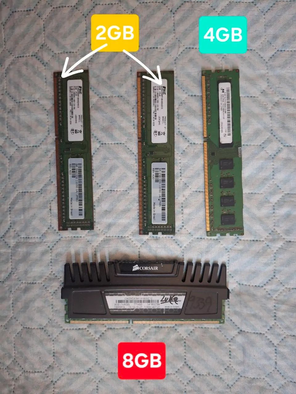 Memórias DDR3 8gb 4gb 2gb