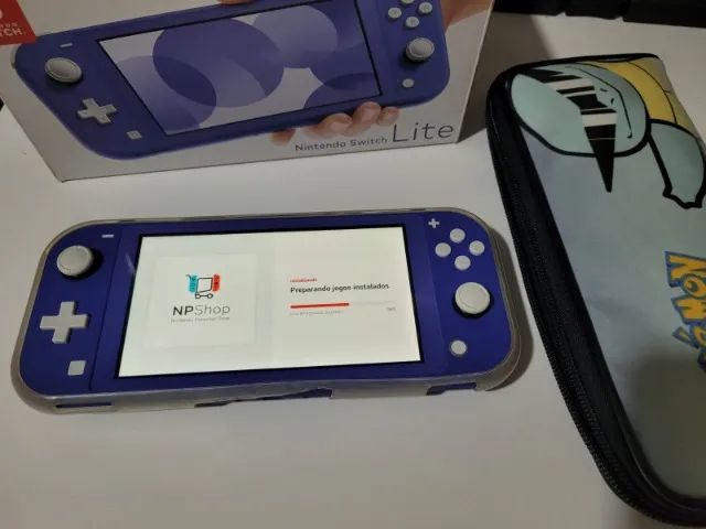 Nintendo Switch Lite d.e.s.t.r.a.v.a.d.o - Cor Azul + Cartão SD