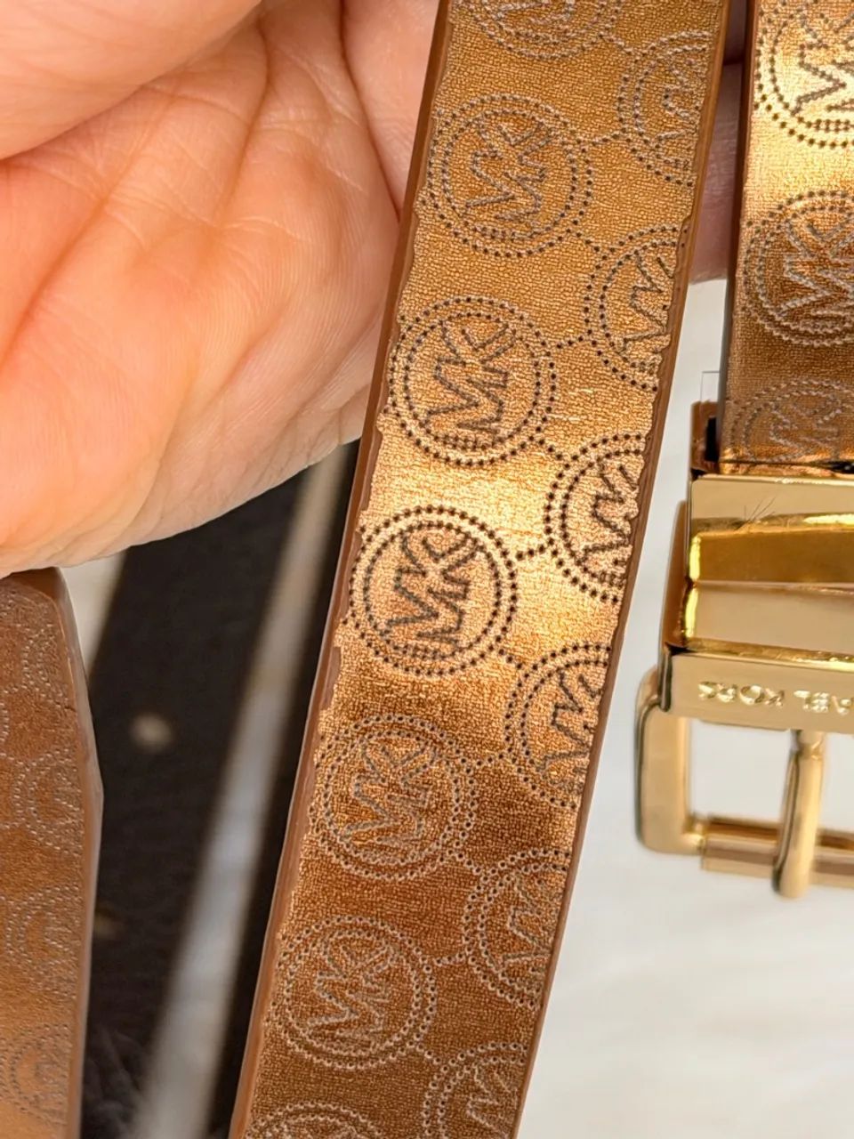 Cinto Michael Kors Dourado - Foto 4