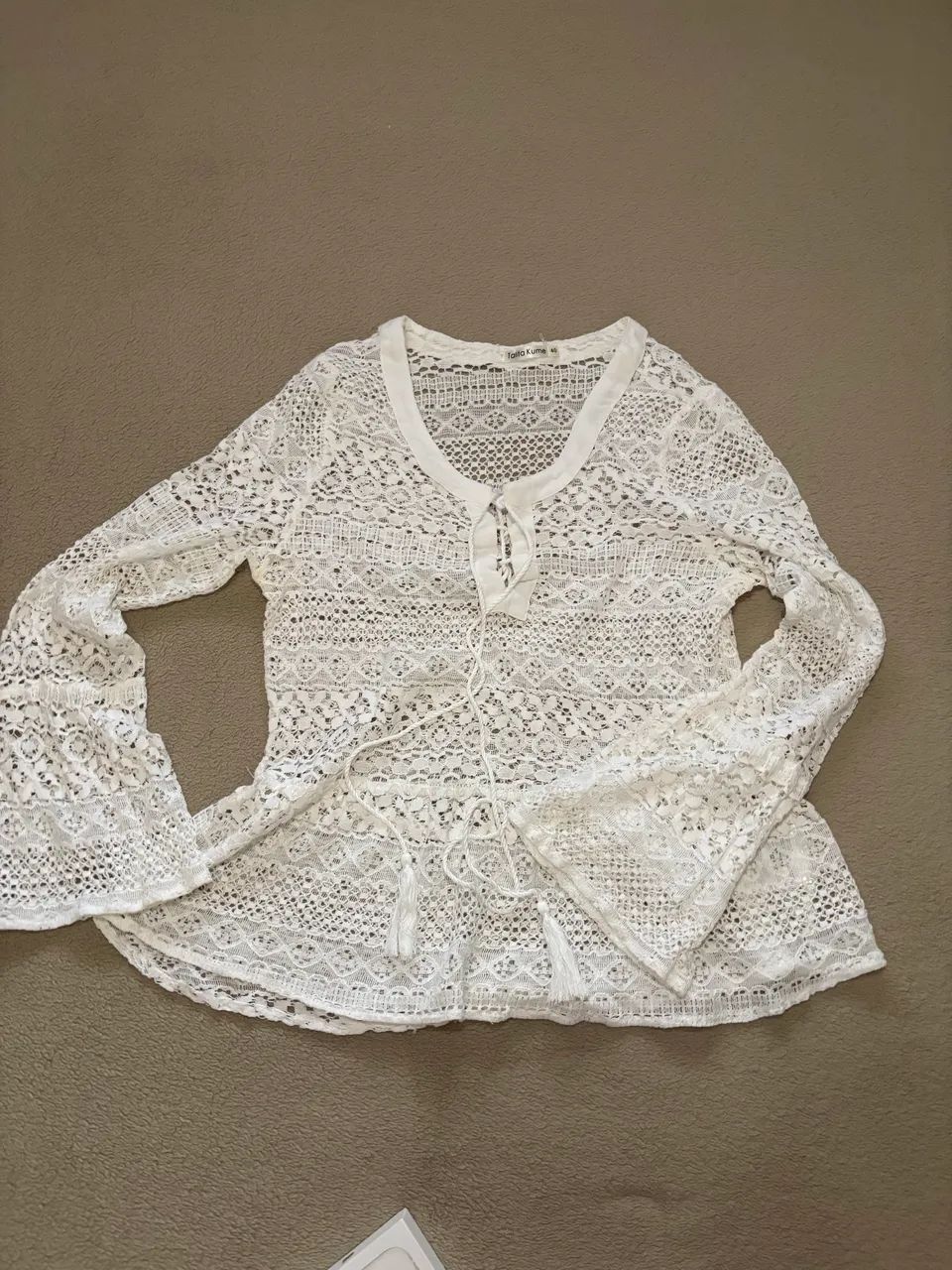 Blusa de Renda Manga longa - Foto 3