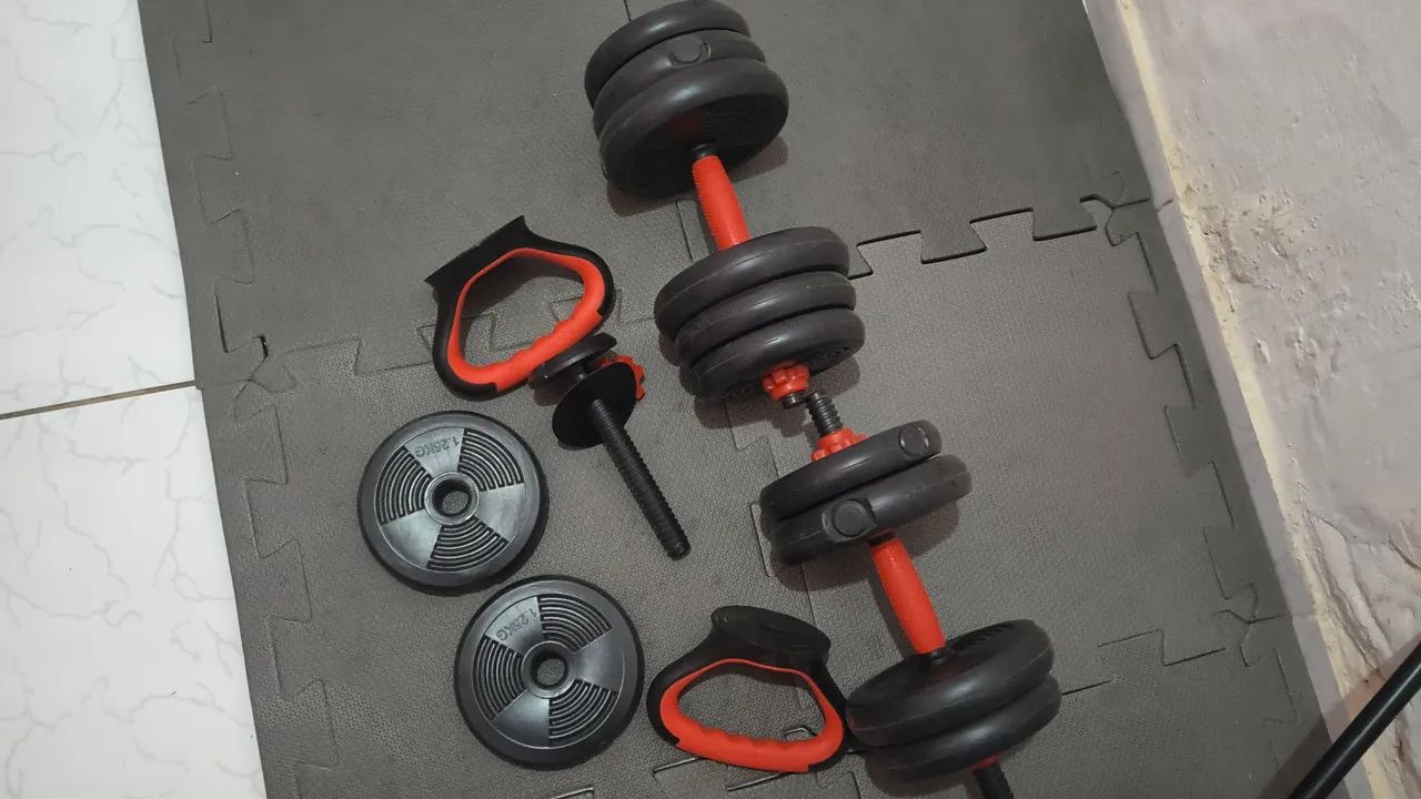 Kit de Halteres treino em casa 20 kg - Foto 3