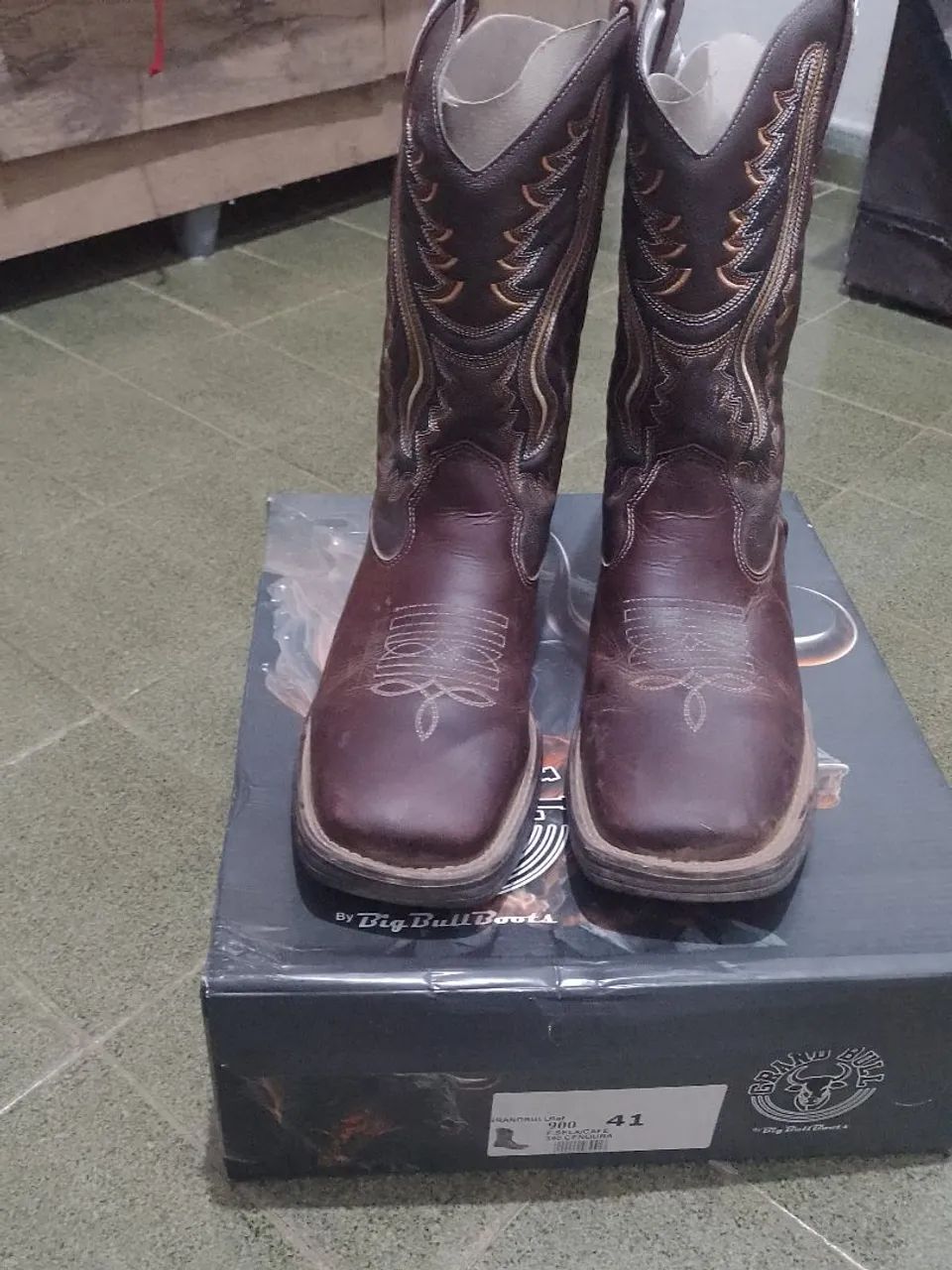 Bota texana masculina nova  - Foto 2