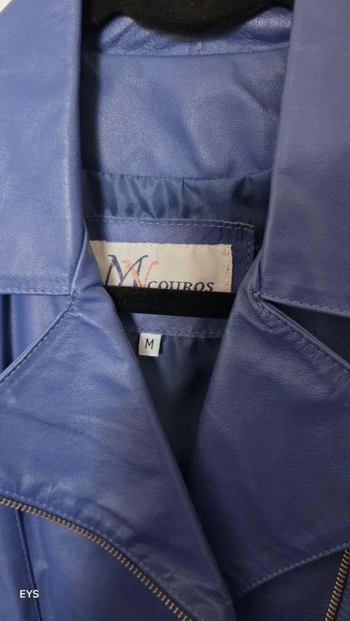 Jaqueta de couro legítimo M - Foto 3