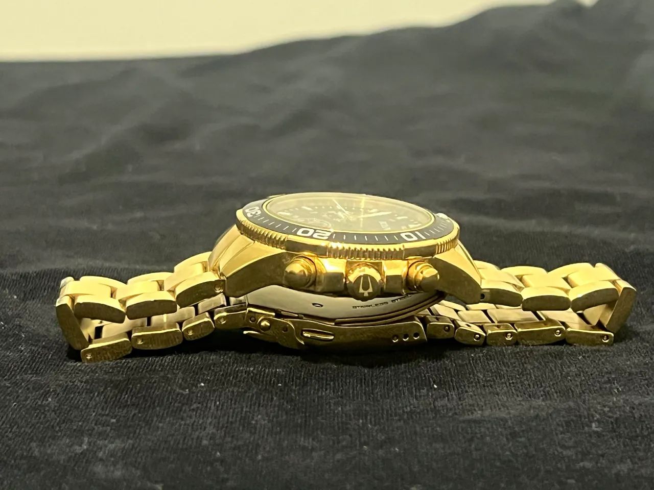 Relógio / bulova  / dourado / nota de compra .. - Foto 3