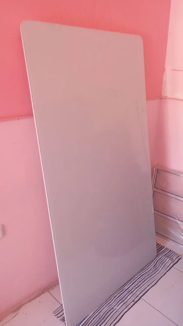 Tampo de mesa retangular  com vidro  - Foto 2
