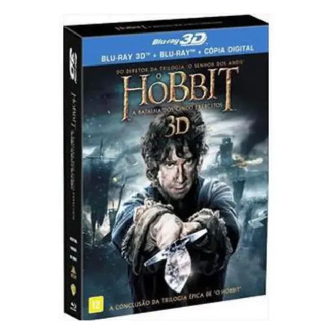 O Hobbit A Batalha Dos Cinco Exércitos Blu-ray 3d + Blu-ray (Usado) - Foto 3