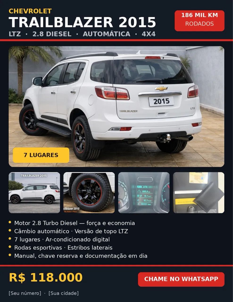 Chevrolet Trailblazer LTZ 2.8 CTDI DIESEL AUT. 2015