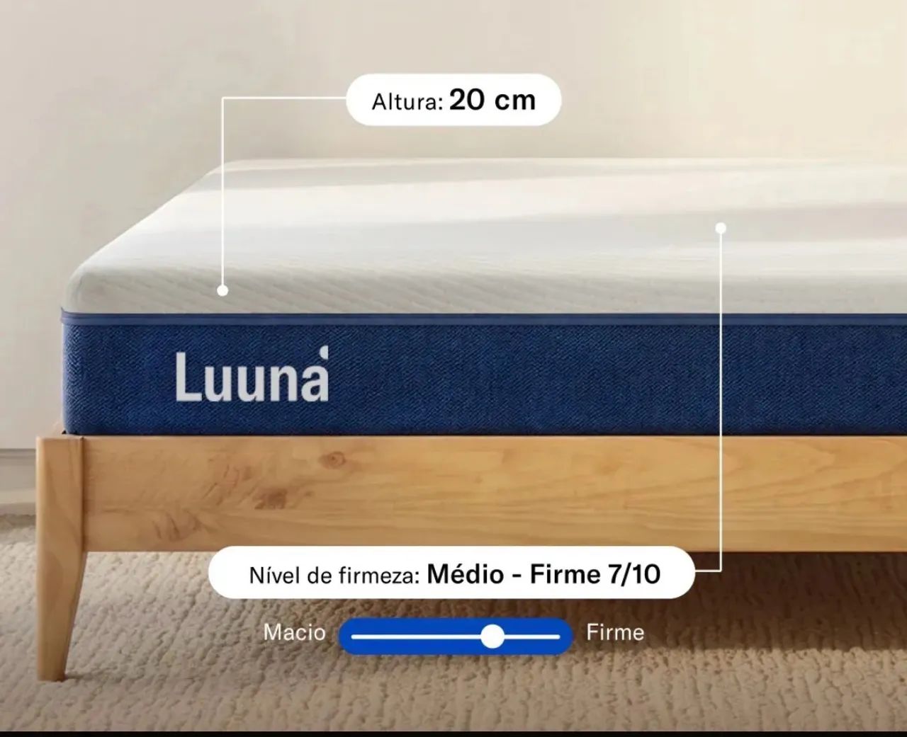 Colchão Luma Blue!! Novo! 