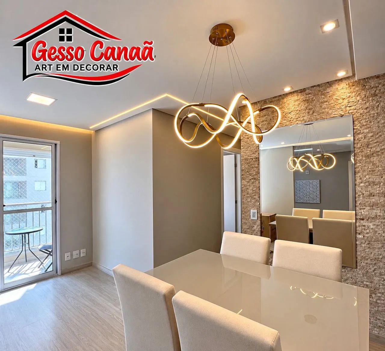 Gesso canaã a art em decorar  - Foto 5