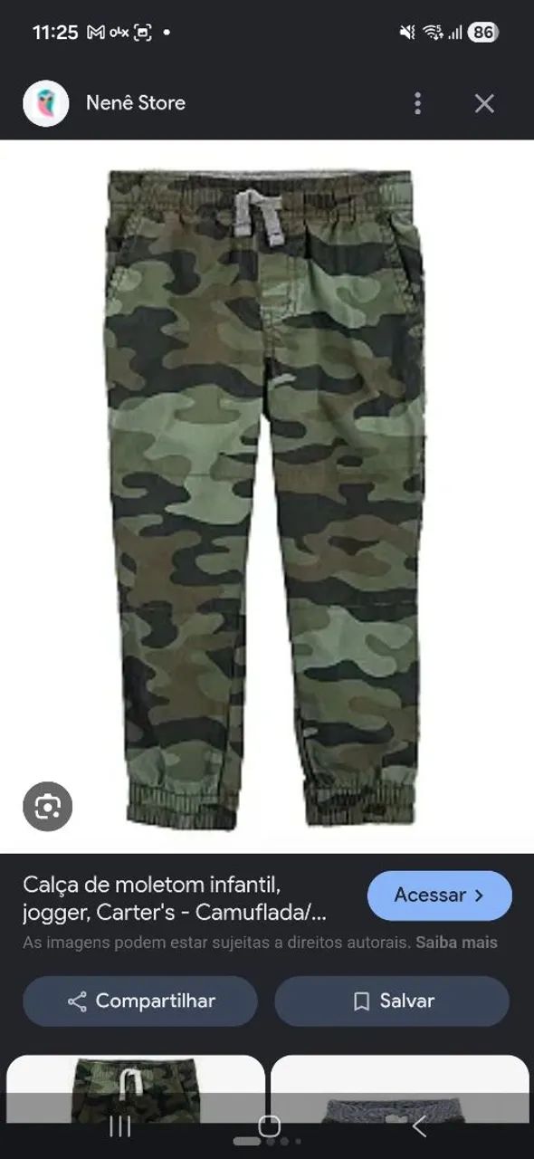 Calça camuflada Carter's - Foto 4