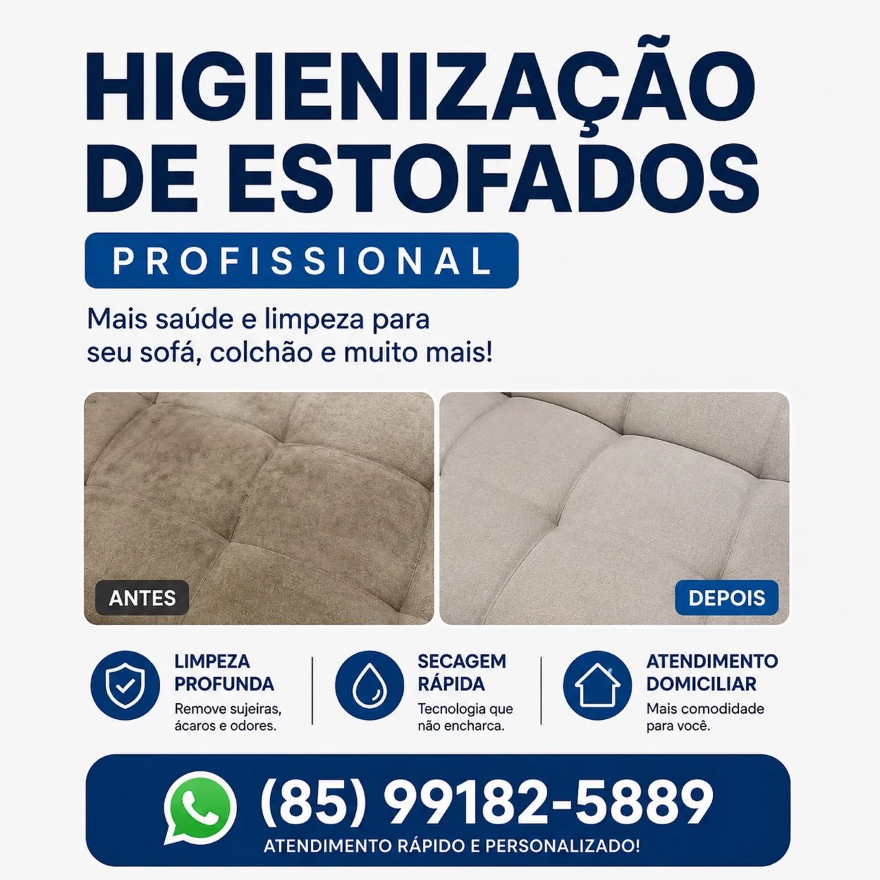 Higienização de Estofados Profissional 