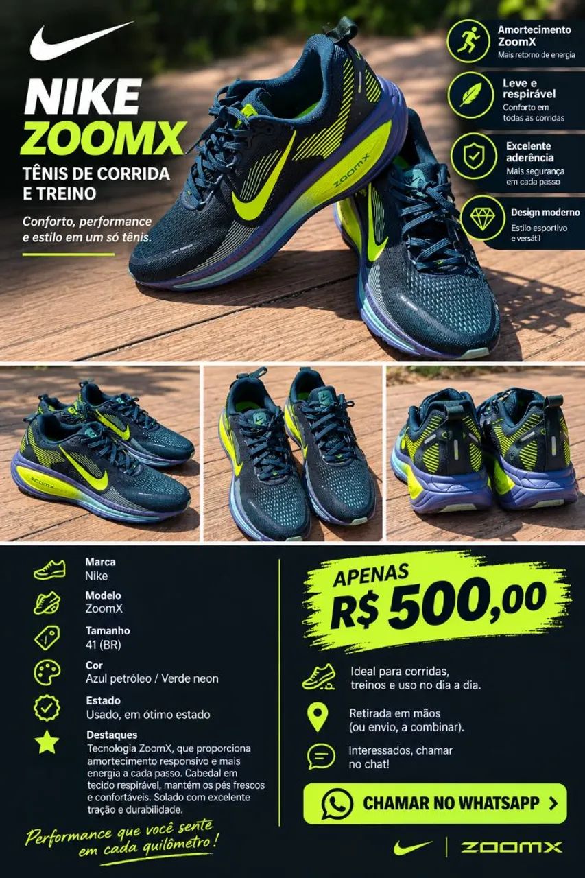 Tênis Zoomx - Calçados - Vera Cruz 1538020153 | OLX