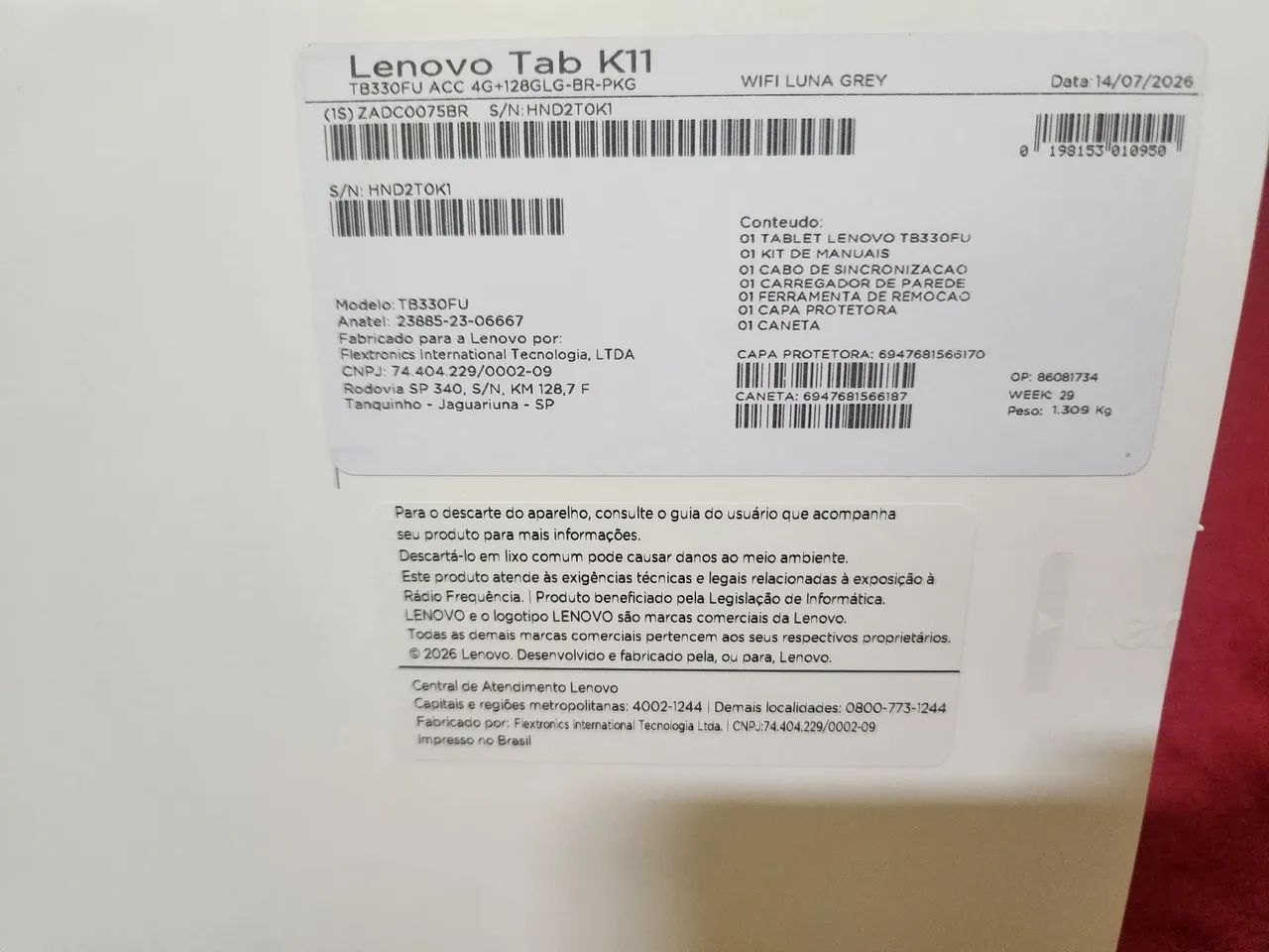 Tablet Lenovo K11 Octa-core 128GB NA CAIXA  - Foto 5