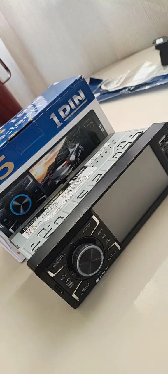 Radio automotivo MP5 1 DIN e-tech 