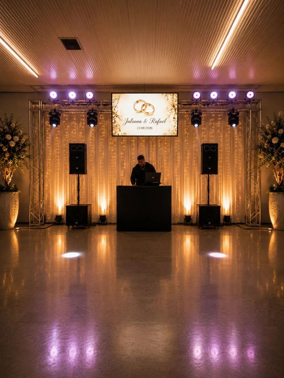 DJ, som e iluminação para seu evento 
