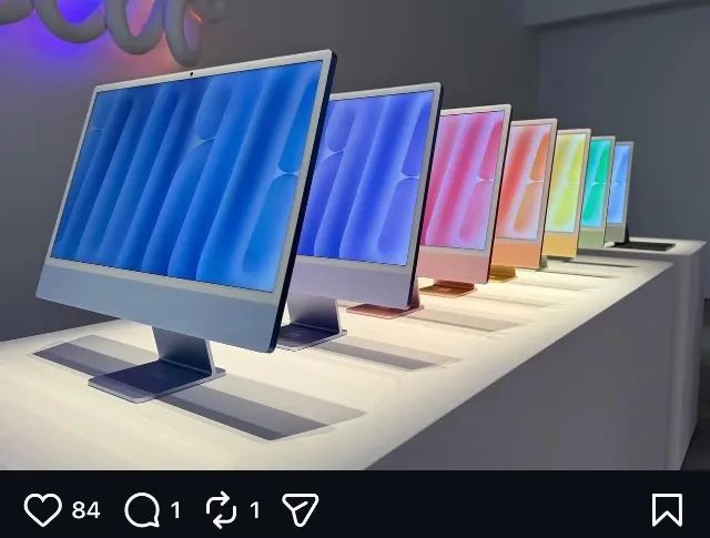 iMac 24インチ M4 8CPU/8GPU 16GB 256GB ブルー iMac M4 24 16GB / 256GB 8 CPU / 8 GPU Azul - Computadores e