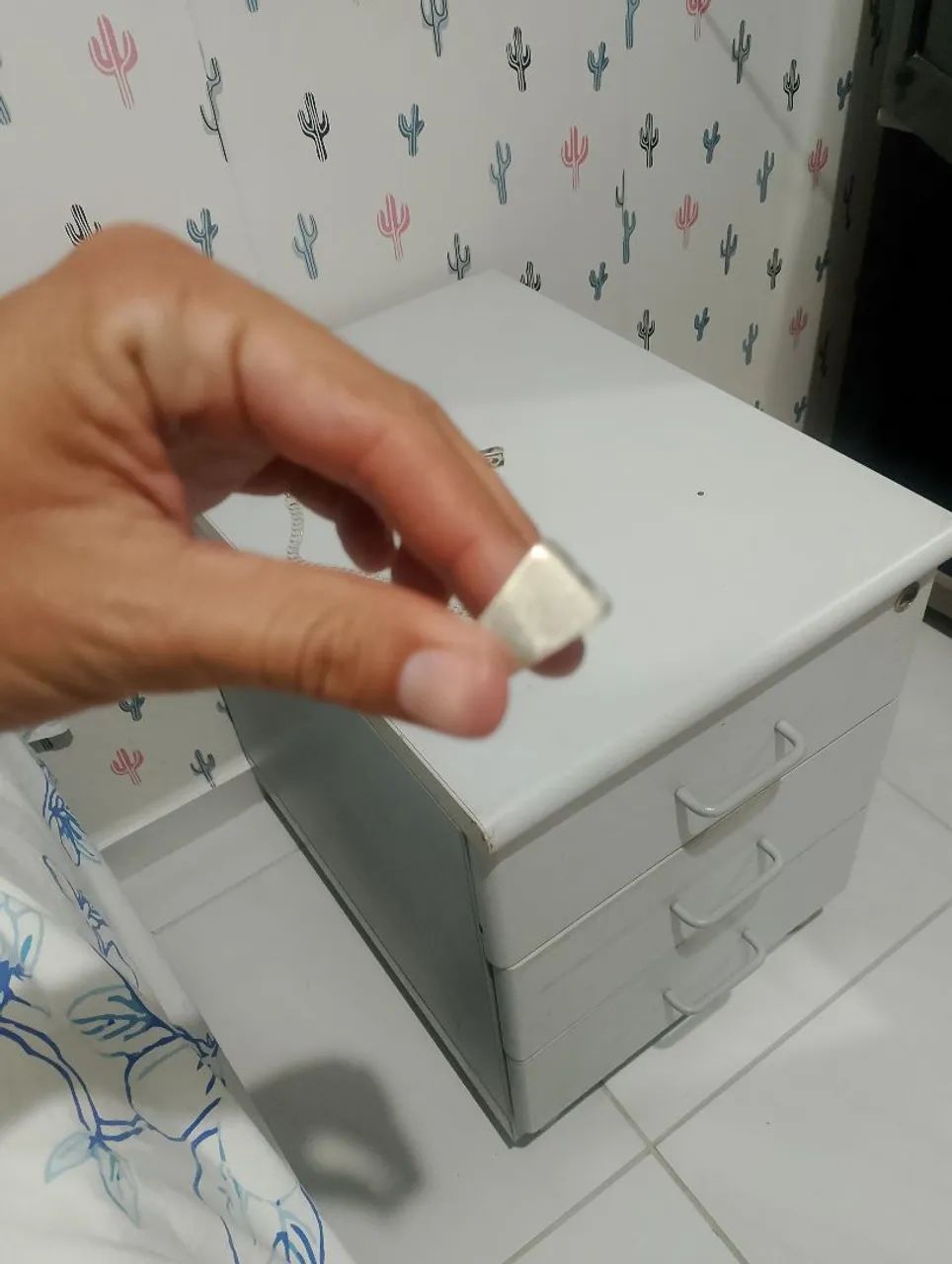Cordão e dedeiras de Prata  - Foto 3