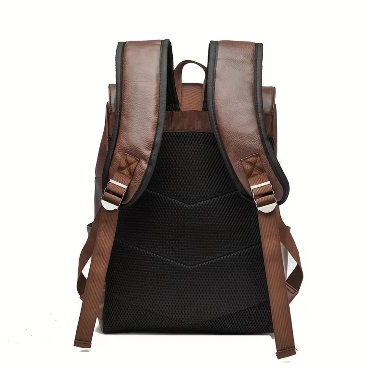 Mochila Masculina de Couro Café - Foto 5
