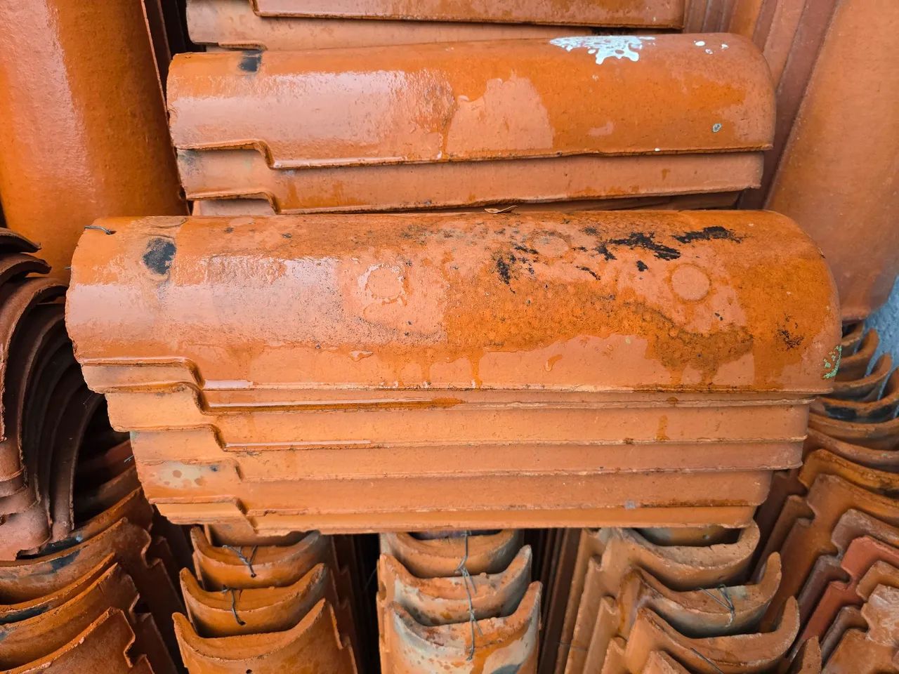 Telha cerâmica capa canal 1800 peças em ótimo estado. - Foto 3